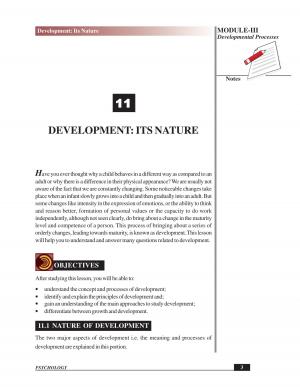 DEVELOPMENT : ITS NA TURE