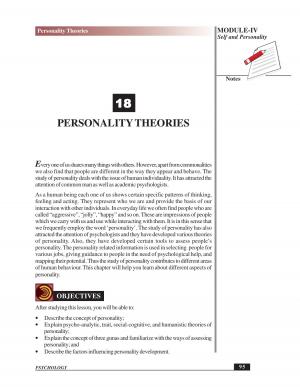 PERSONALITY THEORIES