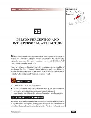 PERSON PERCEPTION AND INTERPERSONAL ATTRACTION