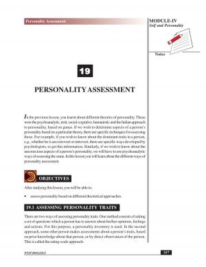 PERSONALITYASSESSMENT