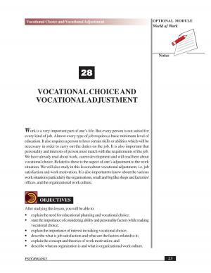 VOCA TIONAL CHOICE AND VOCA TIONAL ADJUSTMENT