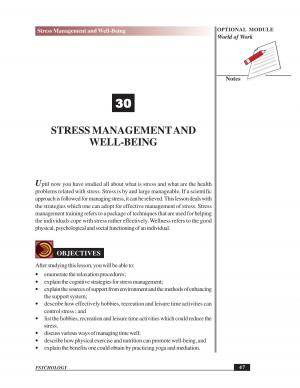 STRESS MANAGEMENT AND WELL-BEING