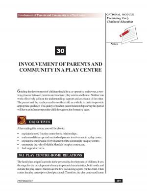 INV OL VEMENT OF P ARENTS AND COMMUNITY IN A PLA Y CENTRE