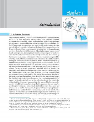 NCERT CBSE Class 12th Economics (Introductory Microeconomics) Chapter 1 Introduction