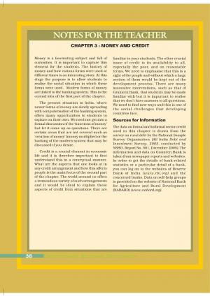  NCERT CBSE Class 10th Social Science (Economics) Chapter 3 Money and Credit