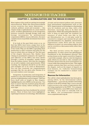 NCERT CBSE Class 10th Social Science (Economics) Chapter 4: Globalisation and The Indian Economy