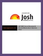 XAT 2007: Solved Reasoning & Decision Making Ability Question Paper