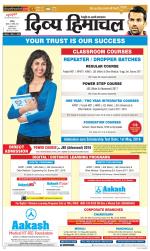 Divya Himachal Chandigarh+Mera Shimla +Aastha