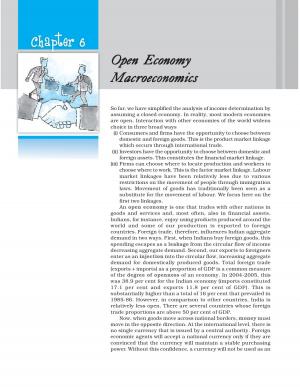 NCERT CBSE Class 12th Economics (Introductory Macroeconomics) Chapter 6 Open Economy Macroeconomics 