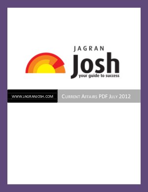 Josh Magazine Current Affairs Magazine July 2012