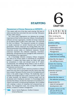NCERT CBSE Class 12th Business Studies (Part ‒ I) Chapter 6: Staffing