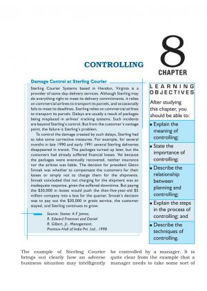 NCERT CBSE Class 12th Business Studies (Part ‒ I) Chapter 8 Controlling