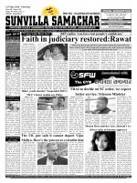 SUNVILLA SAMACHAR (Gujarati & English) DAILY