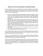  Discover First-class Flip Flops For Women Online