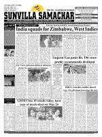 SUNVILLA SAMACHAR (Gujarati & English) DAILY