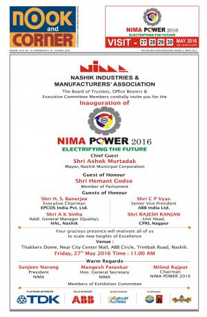 NOOK AND CORNER, 16 - 31st May, 2016