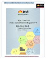 CBSE Class 12th Solved Mathematics Practice Paper Set- V: E-Book