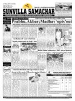 SUNVILLA SAMACHAR (Gujarati & English) DAILY