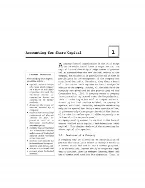 NCERT CBSE Class 12th Accountancy (Part ‒ II) Chapter 1 Accounting for Share Capital