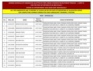 PNB Officer (IT) Joining Schedule Joining Date to be 18 July 2016(1)