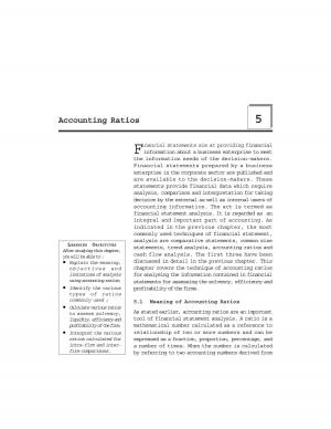 NCERT CBSE Class 12th Accountancy (Part ‒ II) Chapter 5: Accounting Ratios