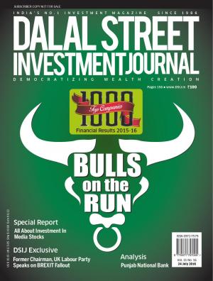 Dalal Street Investment Journal Vol 31 Issue no 16  July 24, 2016