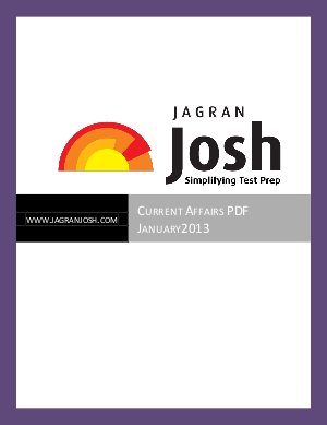 Current Affairs PDF Magazine January 2013