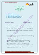 Question Papers / Sample Papers