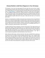 Choose Marble to Add More Elegance to Your Driveway