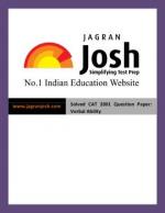 Solved CAT 2001 Question Paper: Verbal Ability