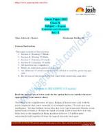 Question Papers / Sample Papers