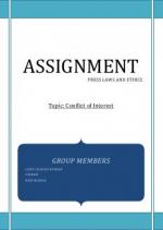 Conflict of interest