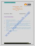 Mathematics Practice paper for class 10 set 2