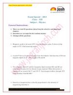CBSE HOTS Physics Questions for Class 12th Board Exam 2013