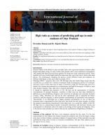 International Journal of Physical Education, Sports and Health