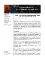 International Journal of Physical Education, Sports and Health