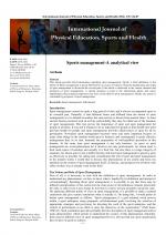 International Journal of Physical Education, Sports and Health