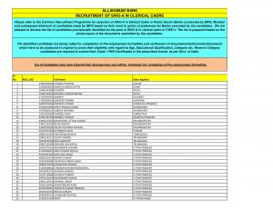 Allahabad Bank Clerk Recruitment 2016 through IBPS CWE 5: Result declared