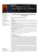 International Journal of Physical Education, Sports and Health