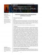 International Journal of Physical Education, Sports and Health