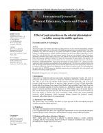 International Journal of Physical Education, Sports and Health