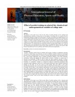 International Journal of Physical Education, Sports and Health