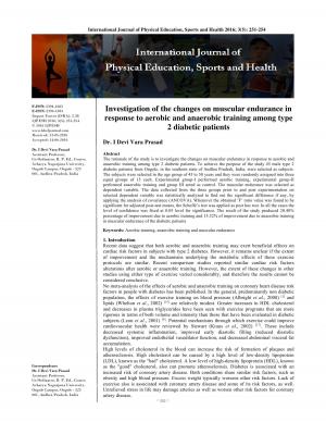 Investigation of the changes on muscular endurance in response to aerobic and anaerobic training among type 2 diabetic patients