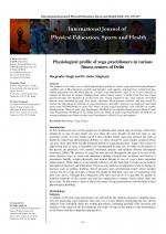International Journal of Physical Education, Sports and Health