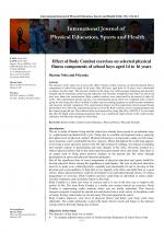 International Journal of Physical Education, Sports and Health