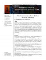 International Journal of Physical Education, Sports and Health