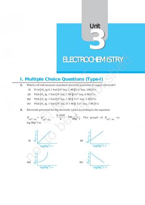 NCERT Exemplar Problems and Solutions of class 12 Chemistry - Chapter 3: Electrochemistry 