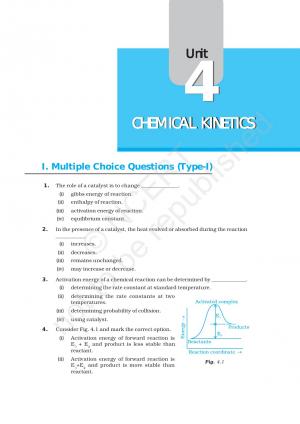 NCERT Exemplar for CBSE Class 12 Chemistry – Chapter 4 Chemical Kinetics