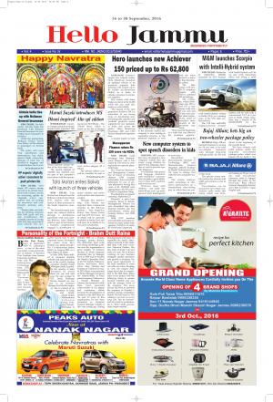 Hello Jammu (September 16-30 )
