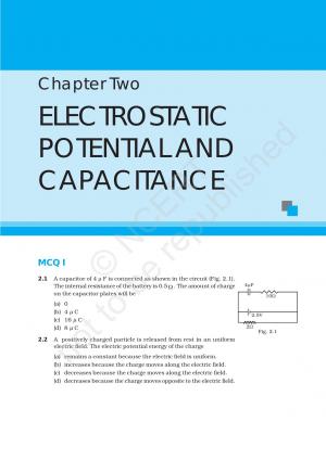 NCERT Exemplar Solutions and Problems Class 12 Physics Chapter 2 - Electrostatic Potential and Capacitance